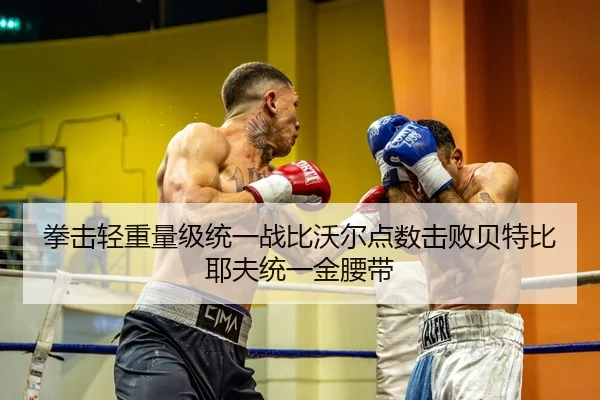 拳击轻重量级统一战比沃尔点数击败贝特比耶夫统一金腰带